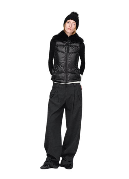 Gilet matelassé en duvet brillant