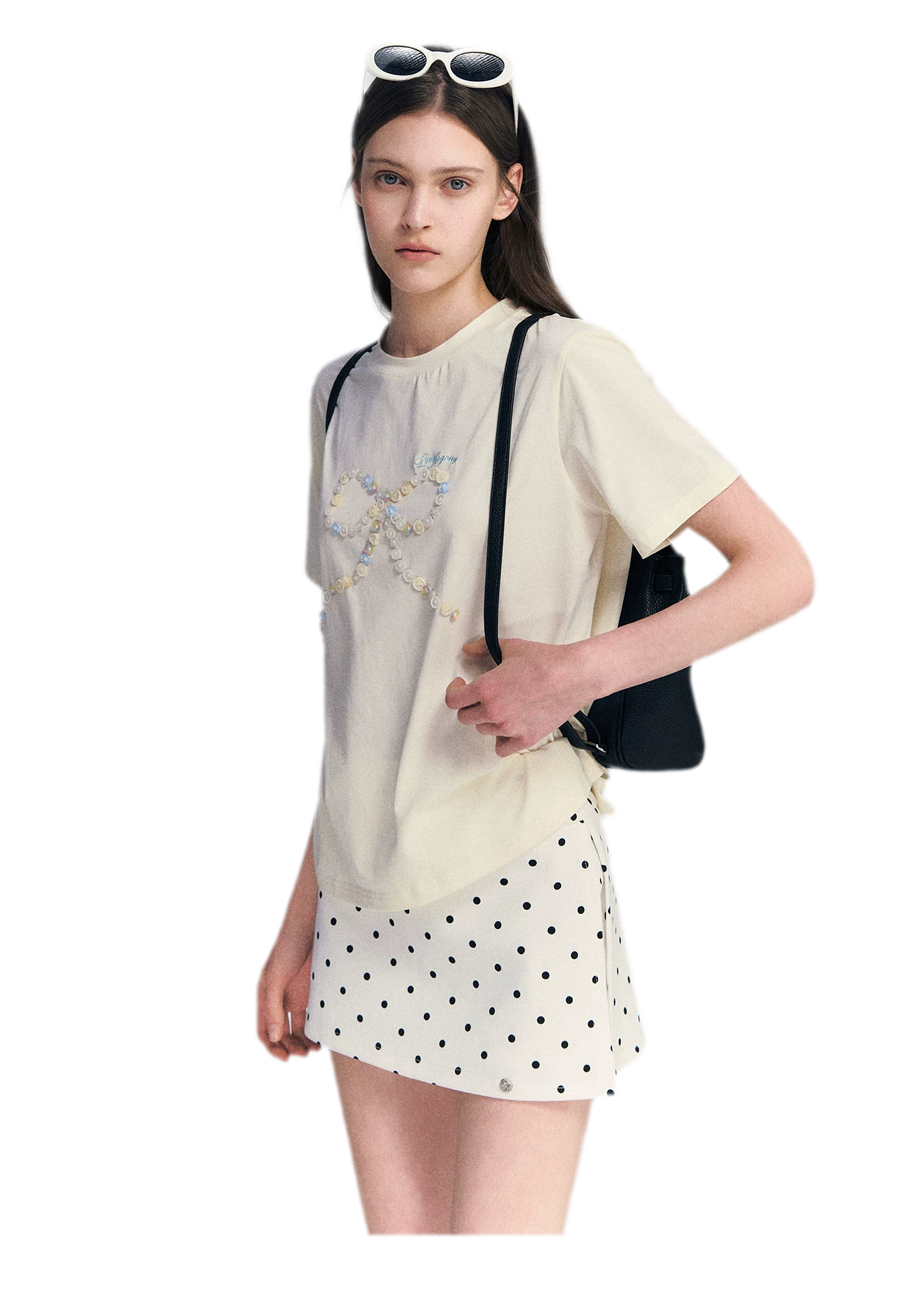 Polka Dot A-line Skort