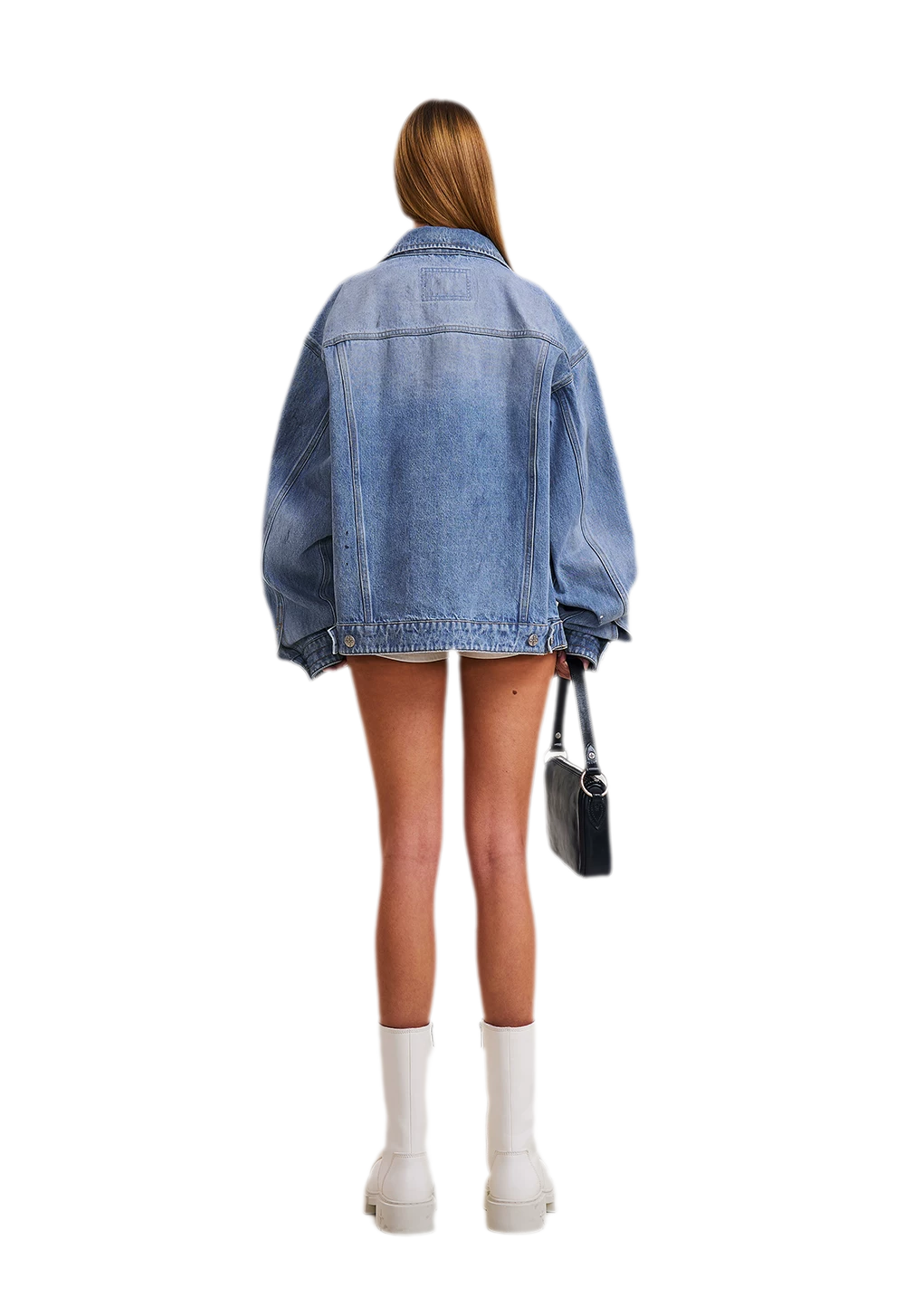 Cross Statue Denim Jacket