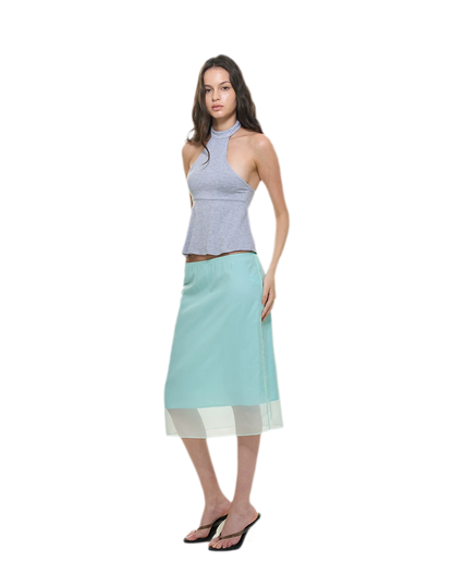 Modal Peplum Halter Top