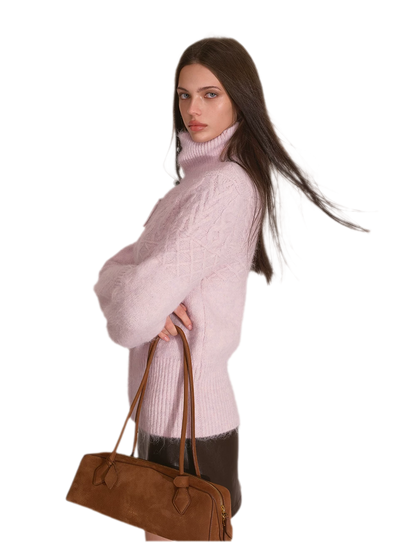 Cable-Knit Waist-Shaping Cardigan Jacket