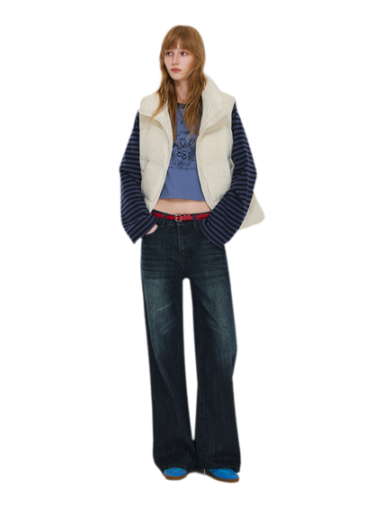 Lightweight Stand Collar Down Vest