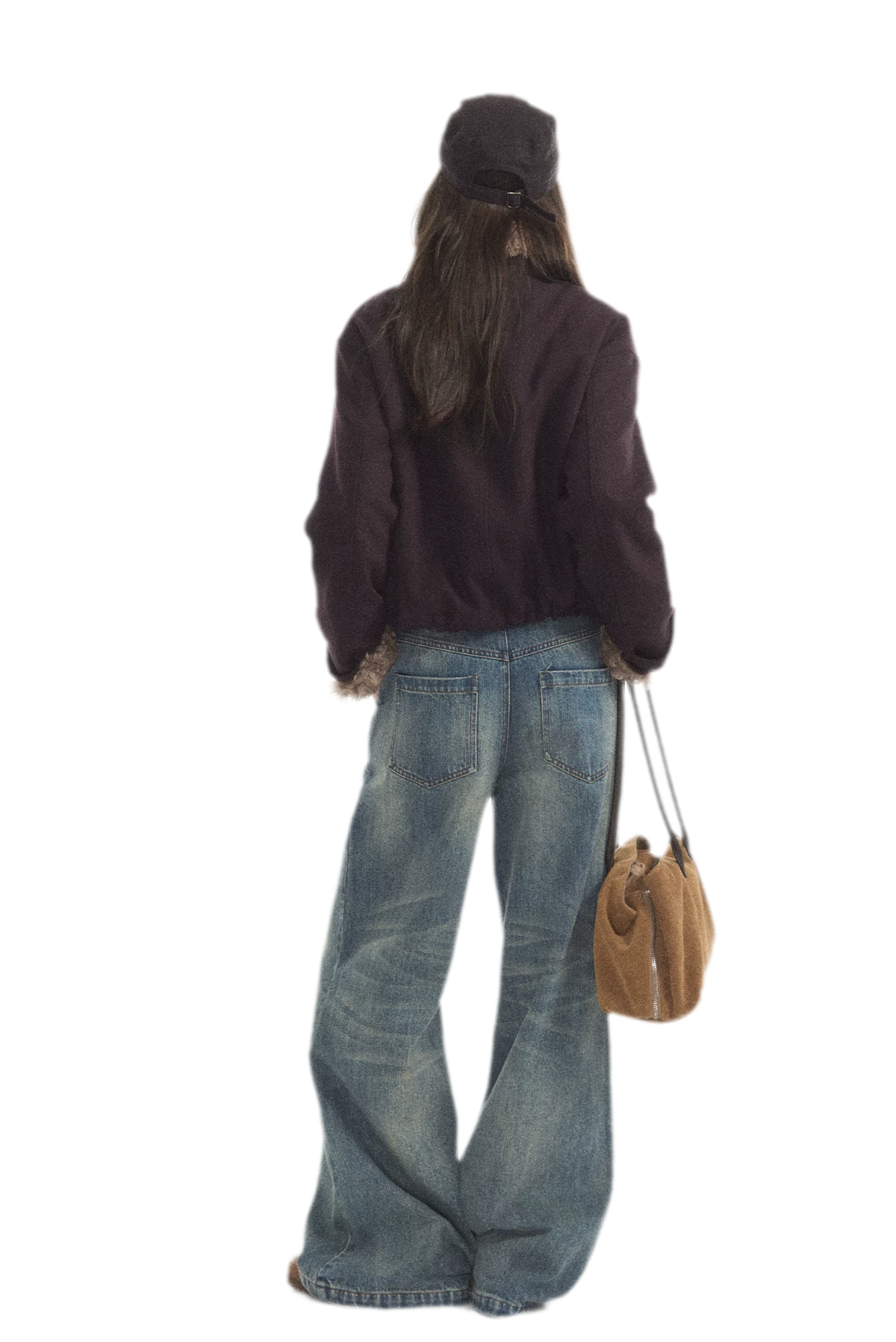 Plush Contrast Cropped Jacket