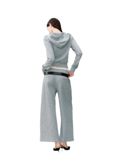 Hooded Knit Set