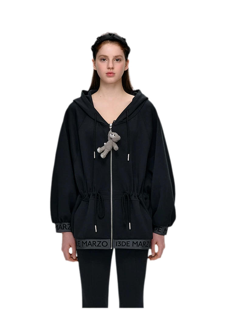 Logo Hooded Zip Jacket
