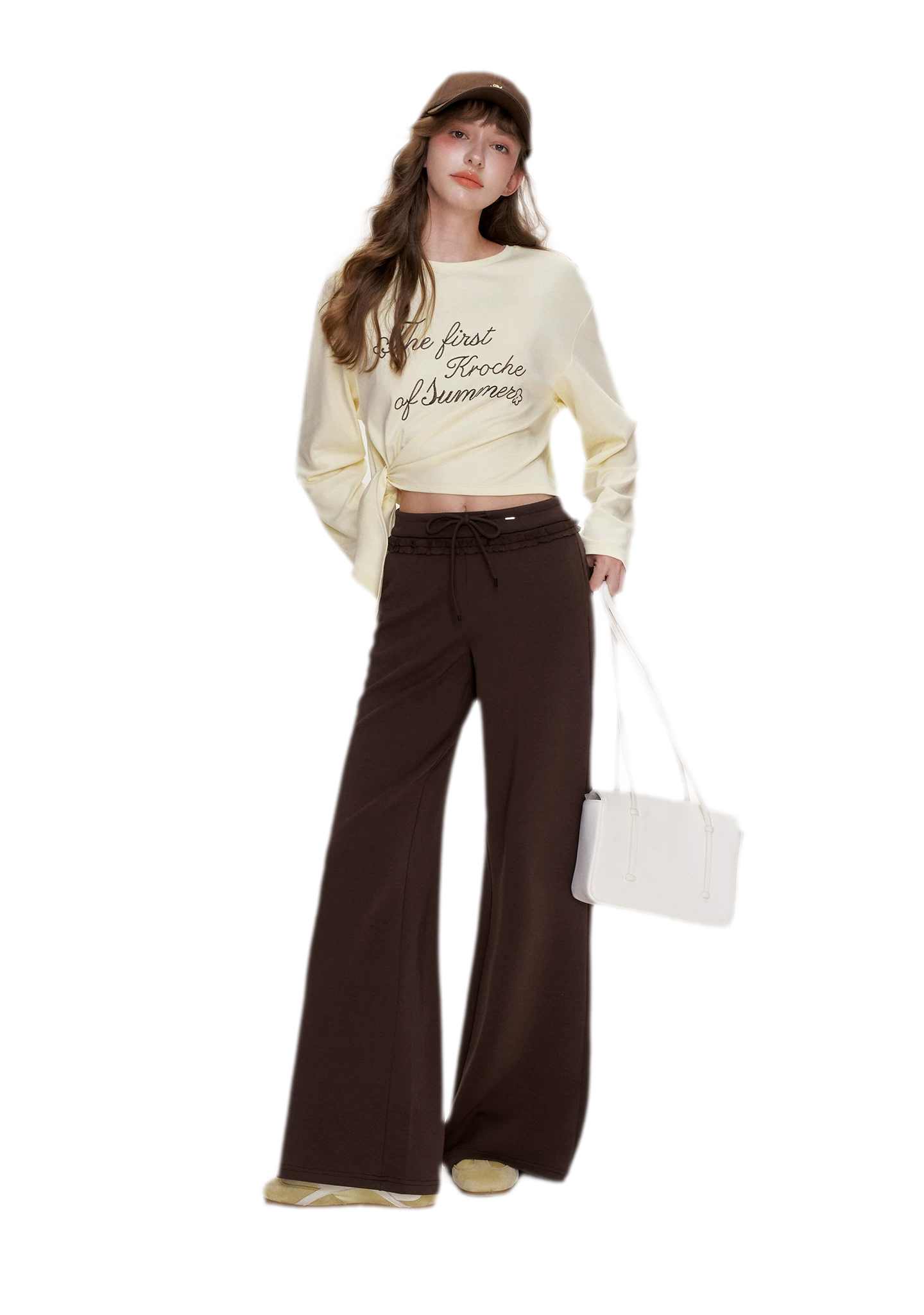 Contrast Logo Cropped T-Shirt