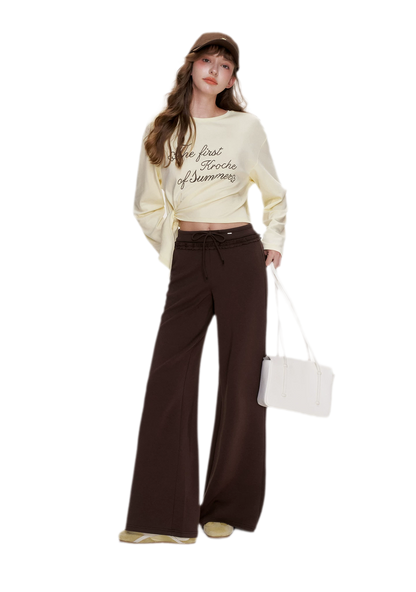 Contrast Logo Cropped T-Shirt