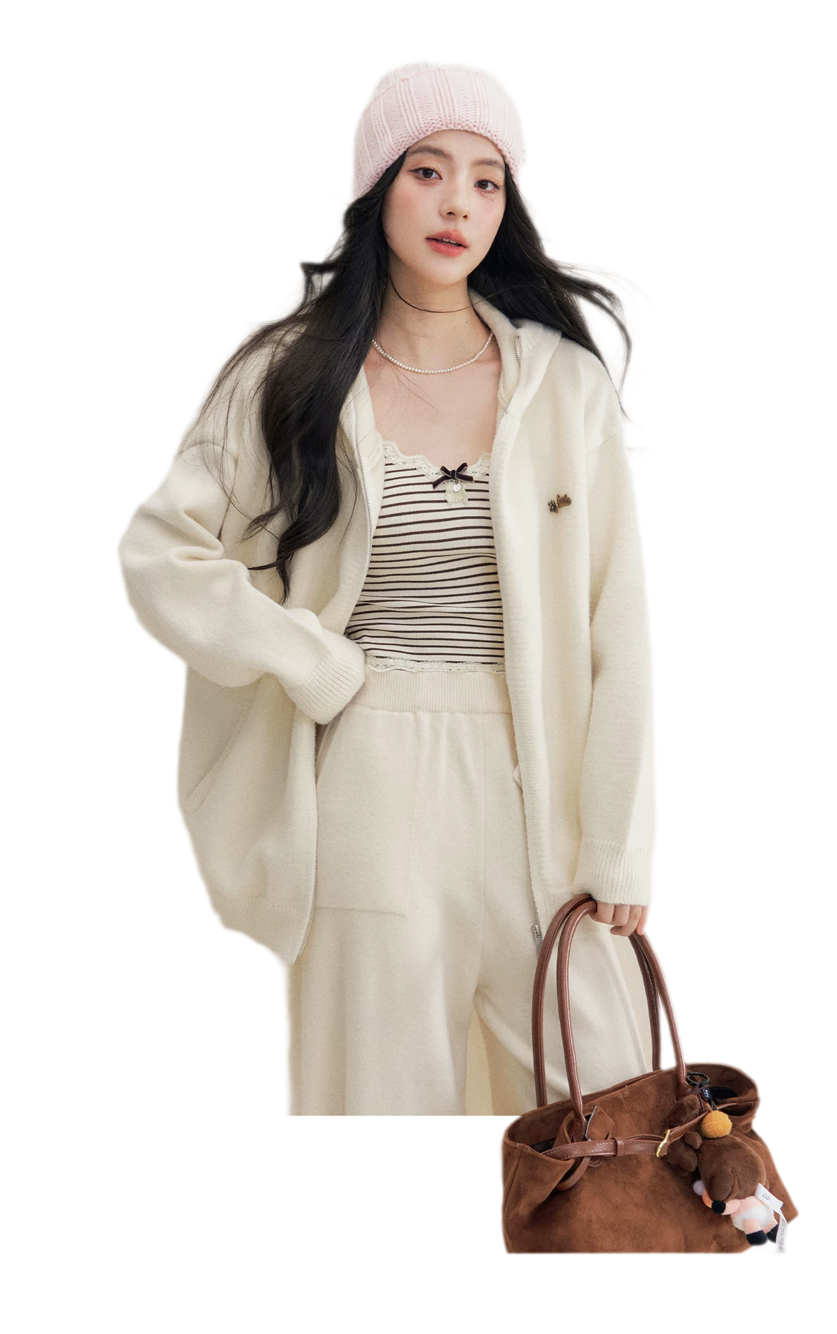 Cozy Knit Hoodie Set
