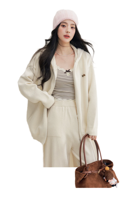 Cozy Knit Hoodie Set