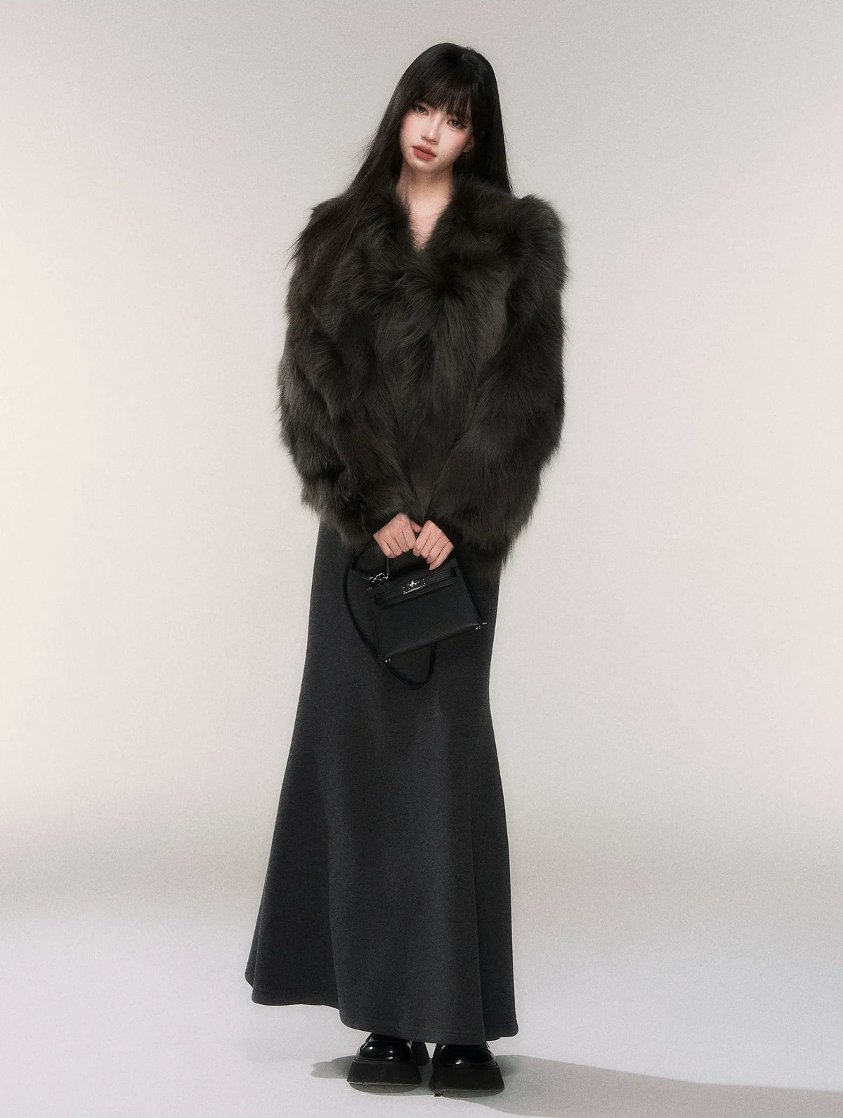 Crown-Grade Fox Fur Jacket