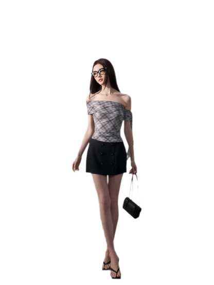 Grid Asymmetrical Cami