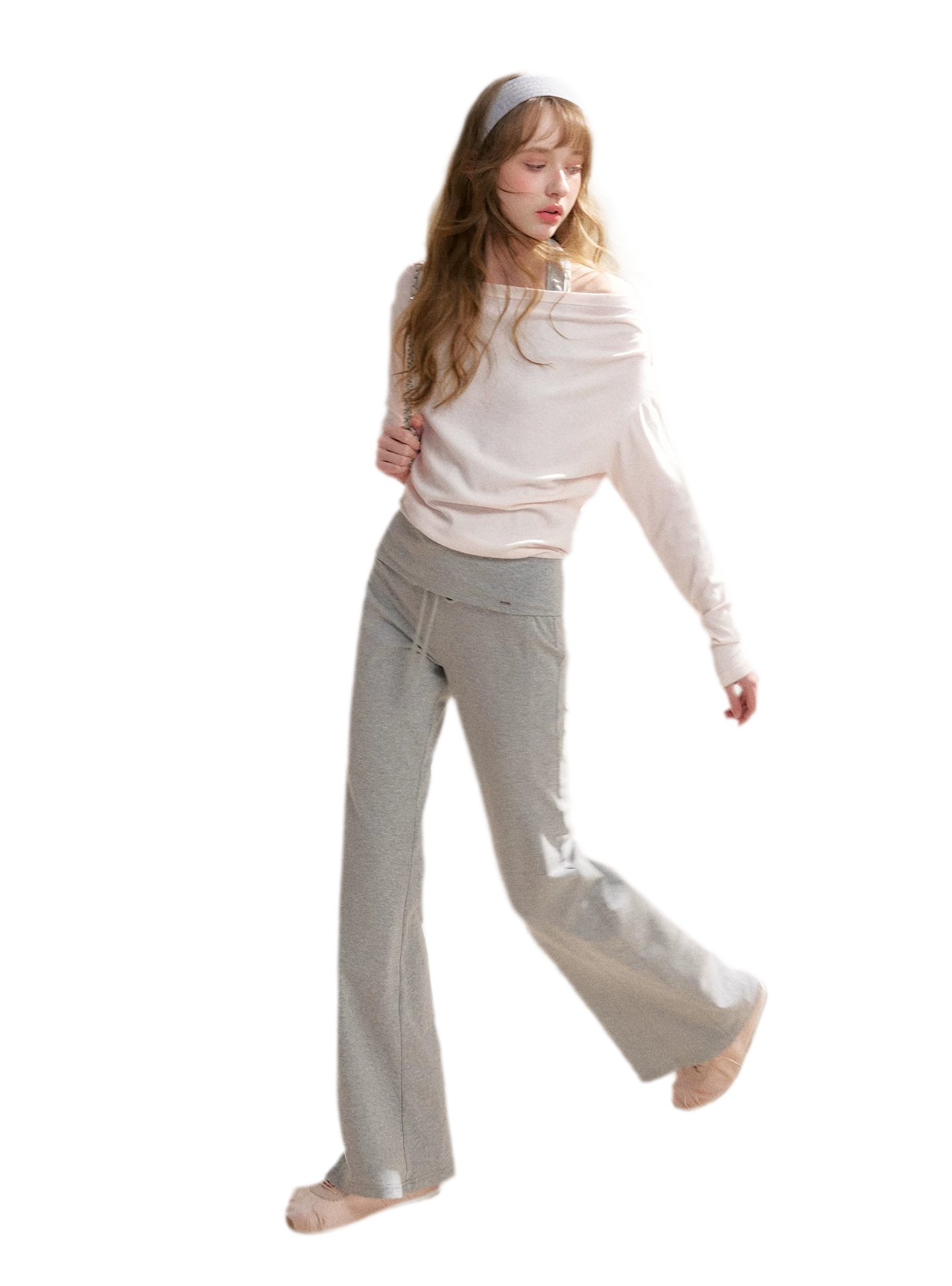 Tencel Cotton Drawstring Flared Pants