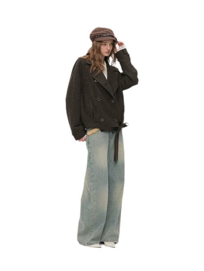 Embossed Buckle Newsboy Beret