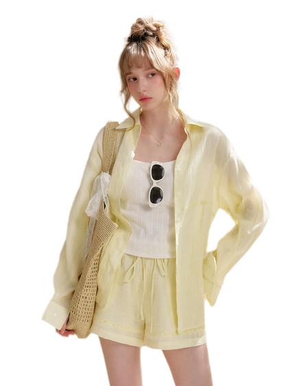 Tencel Linen Beaded Set