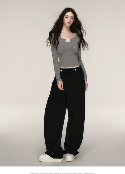 Napoleon Wide-Leg Suit Trousers