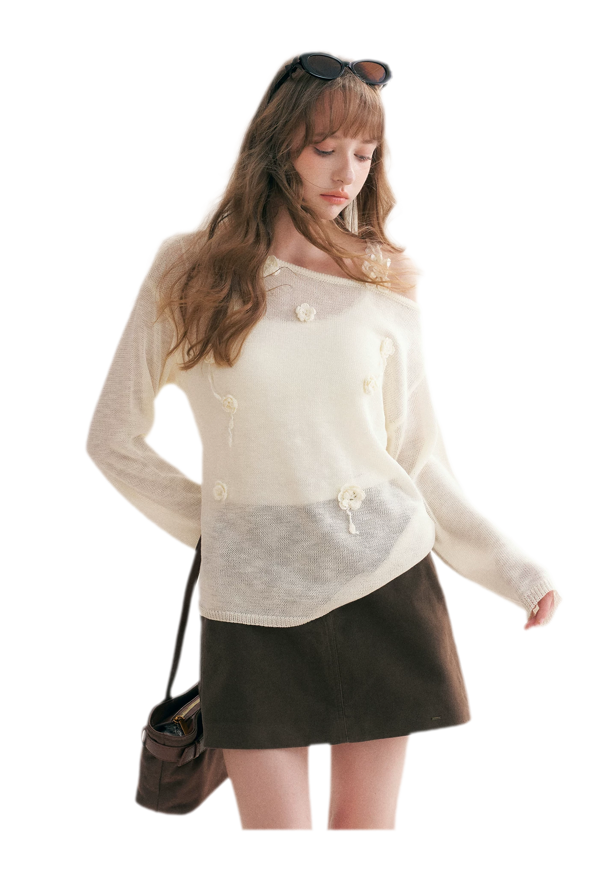 Corduroy High-Waisted A-Line Skirt