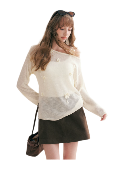 Corduroy High-Waisted A-Line Skirt
