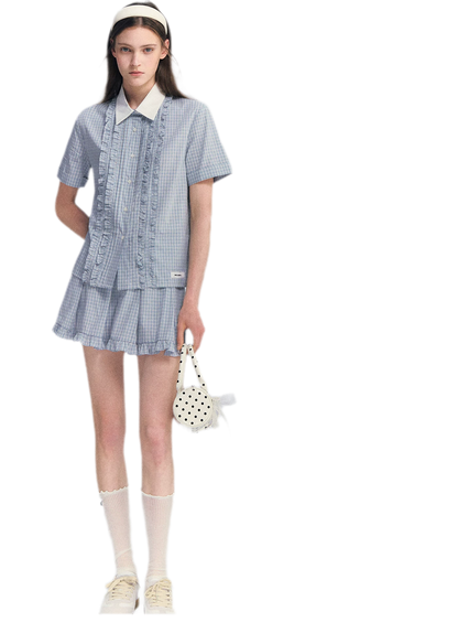 Blue Plaid Set