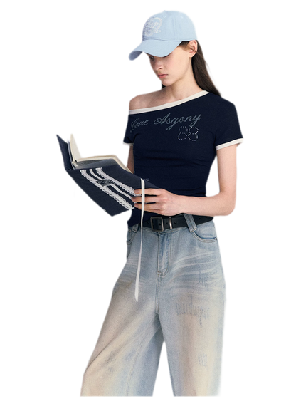 Lyocell Off-Shoulder Tee