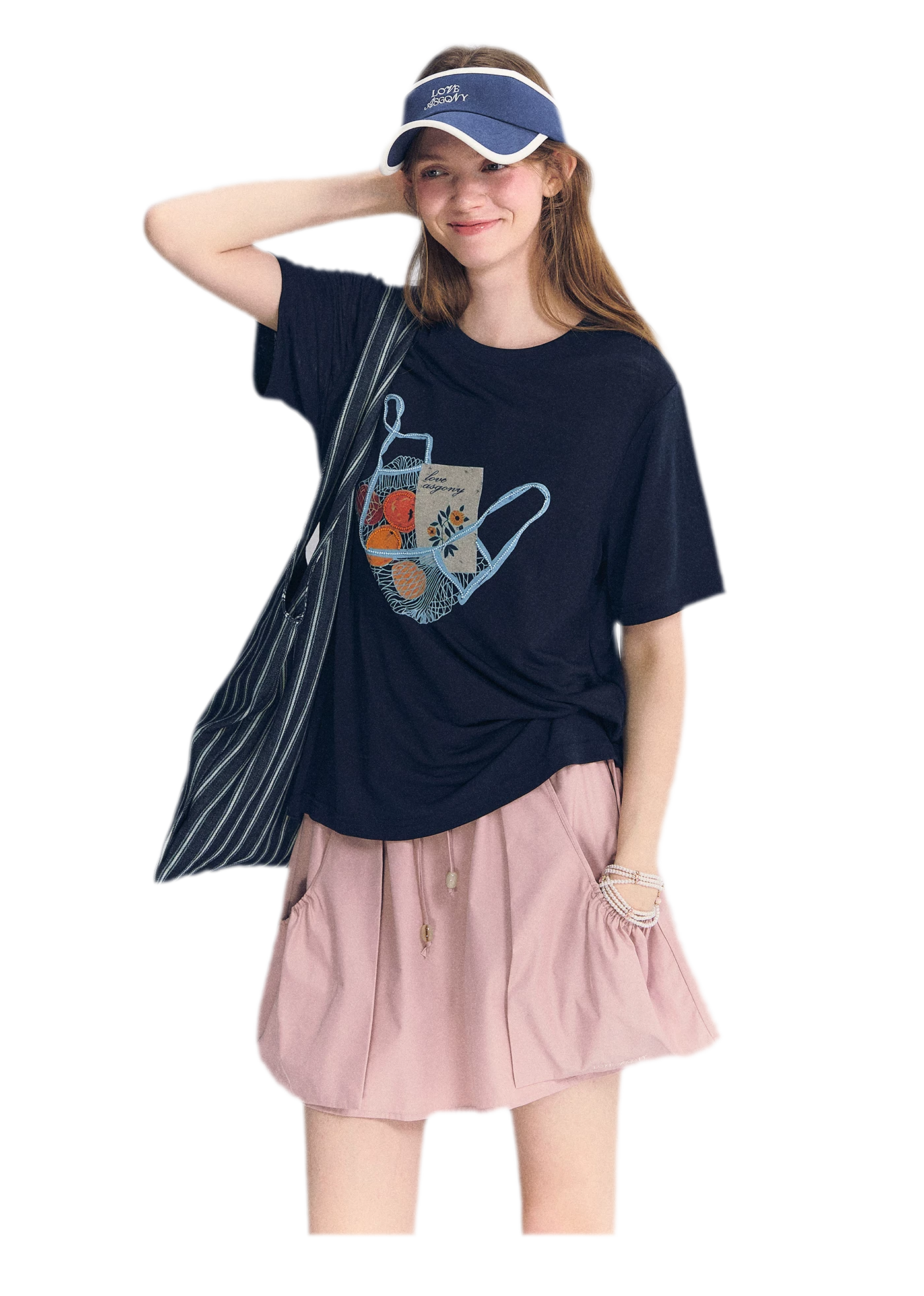 Drawstring A-Line Skirt