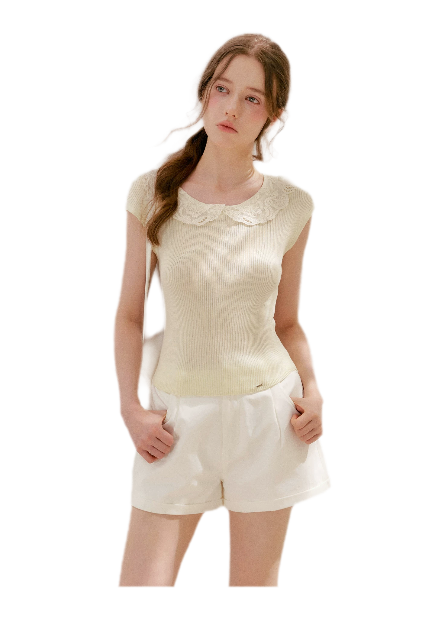 Lace Collar Tee