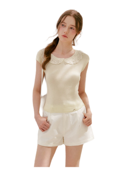 Lace Collar Tee