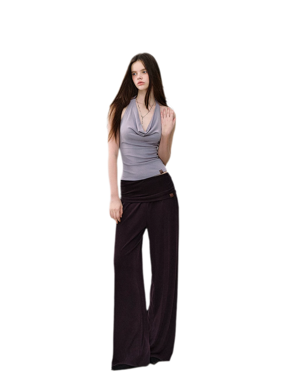 Irregular Ruffle Knit Set