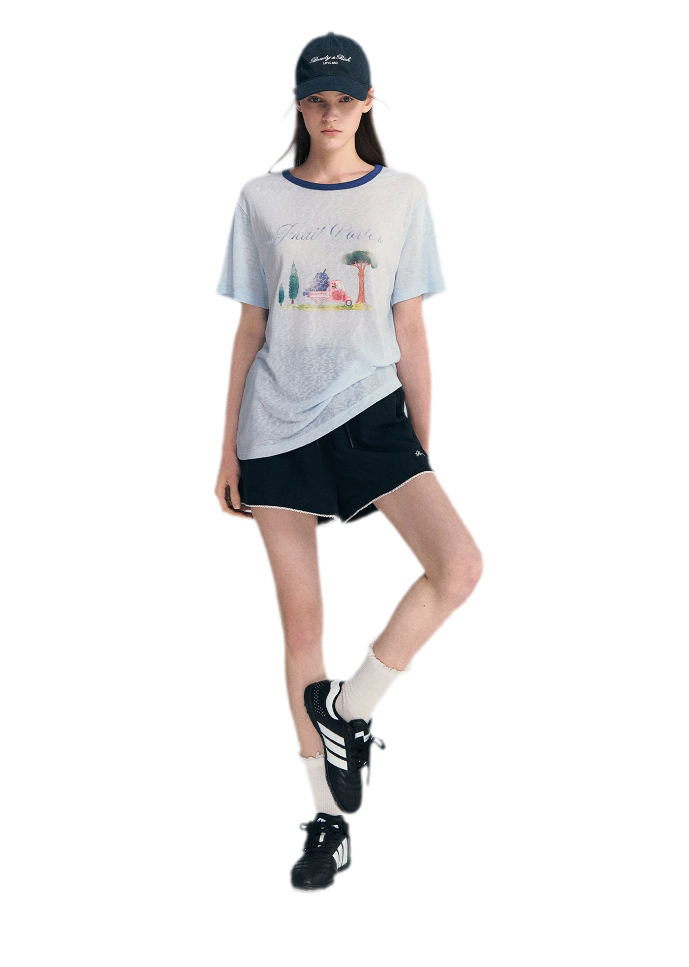 Lyocell Print T-Shirt