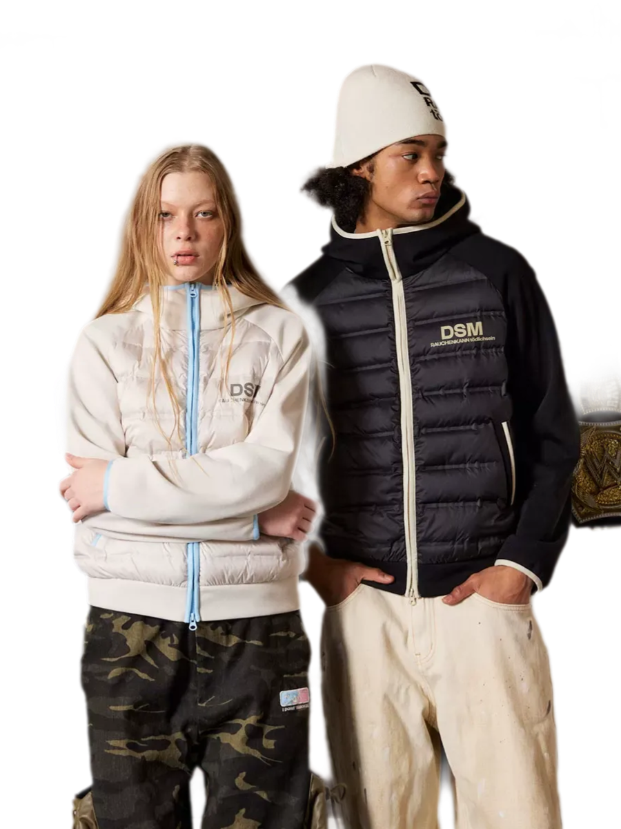 Contrast-Bound Cropped Down Jacket
