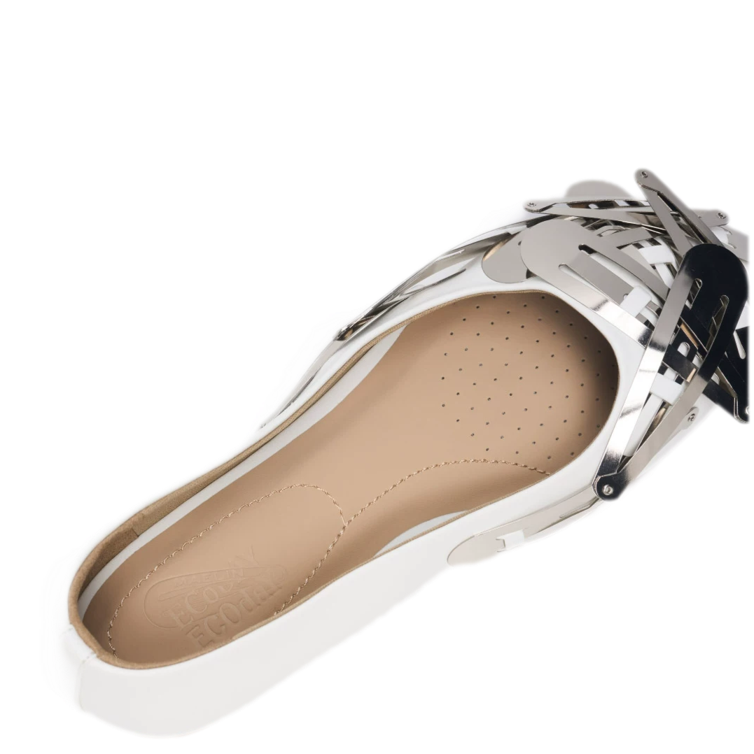Metal Clip Ballet Flats