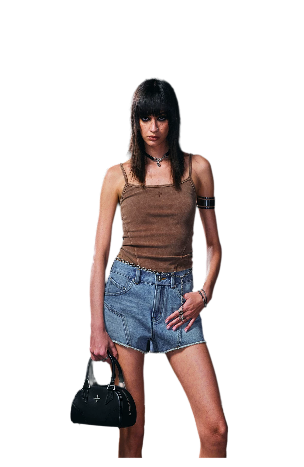 Vintage Style Adjustable Strap Top