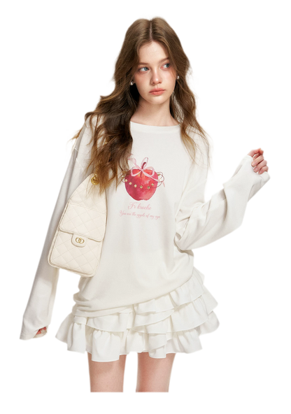 Sequin Apple T-Shirt
