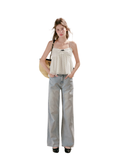 Polka Dot Ruffle Cami