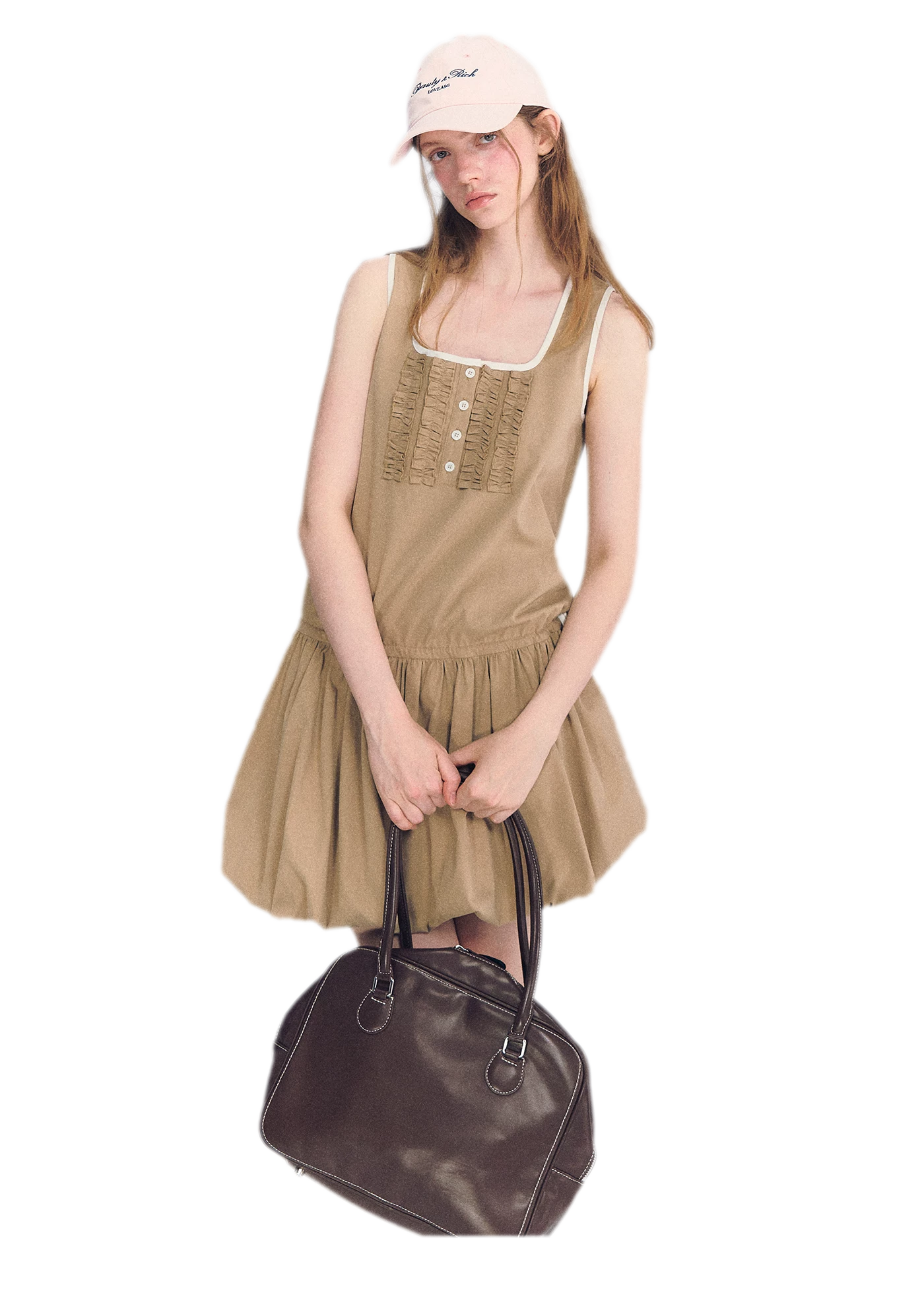 Ruched Lace Bubble Dress