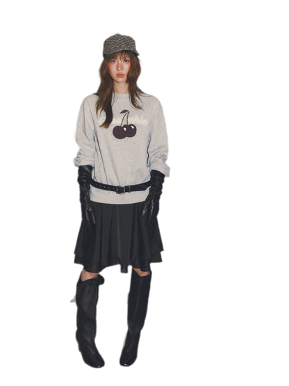 Cherry Letter Sweatshirt