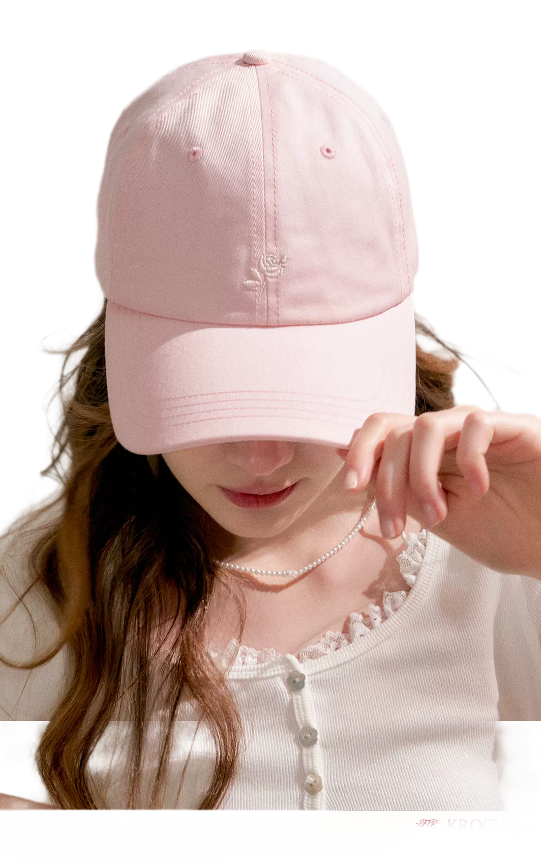 Contrast Rose Logo Cap