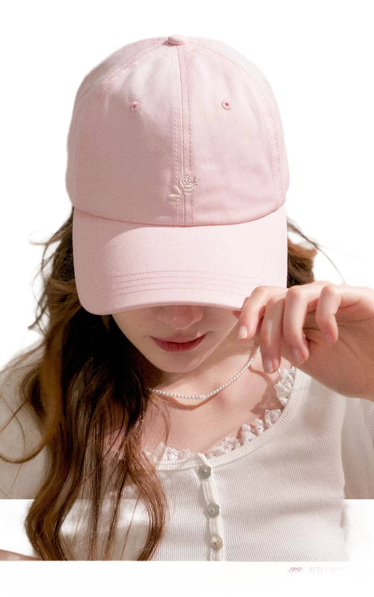 Contrast Rose Logo Cap
