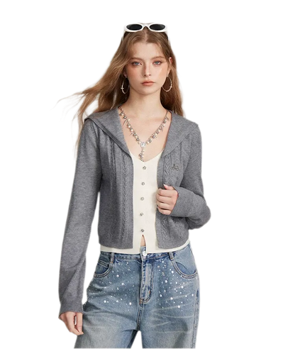 Textured Sailor Collar Sweater