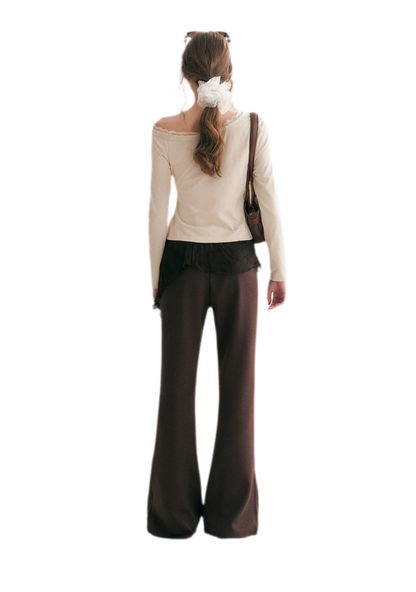 Romantic Lace Wide-Leg Pants