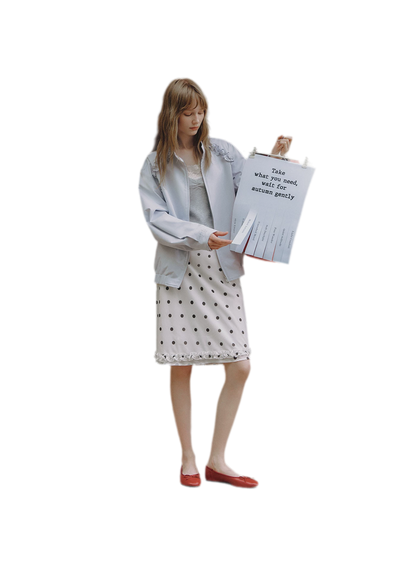 Polka Dot Ruffle Skirt