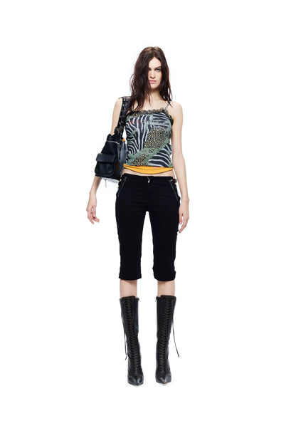 Gradient Print Camisole with Rhinestone Detail