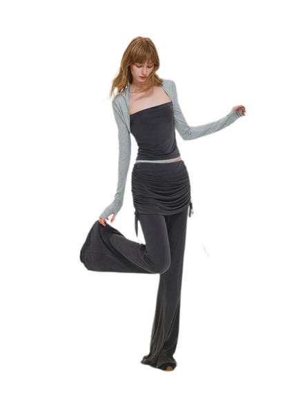 Stretch-Kontrast-Lagenhosen-Set