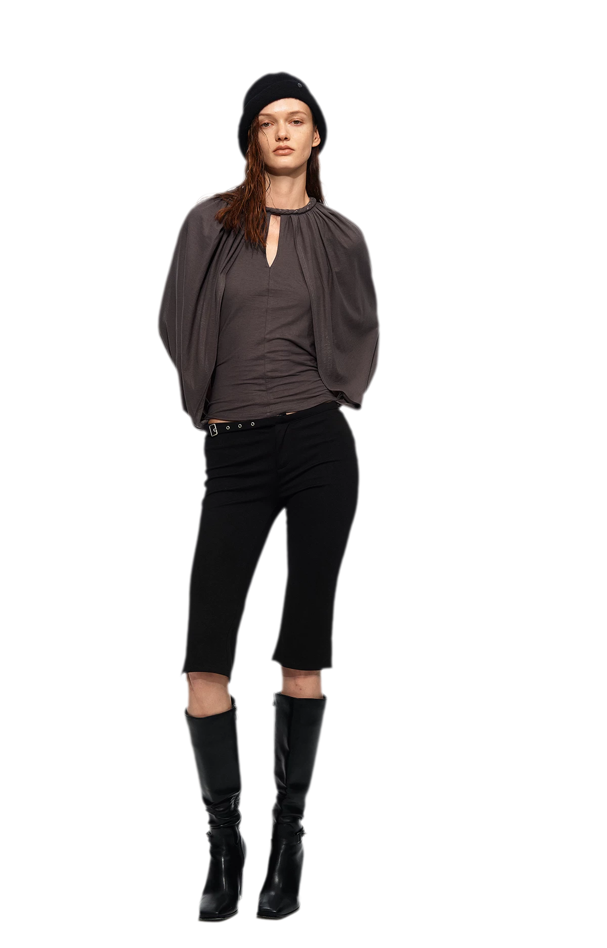 Cotton Cape Sleeve Top