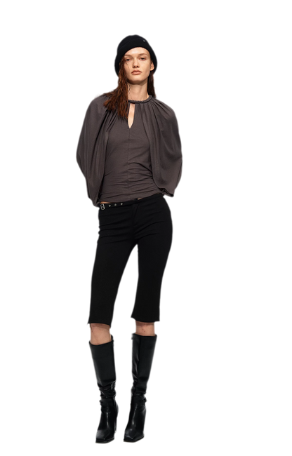 Cotton Cape Sleeve Top