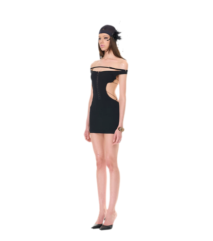Back Lace Knit Dress