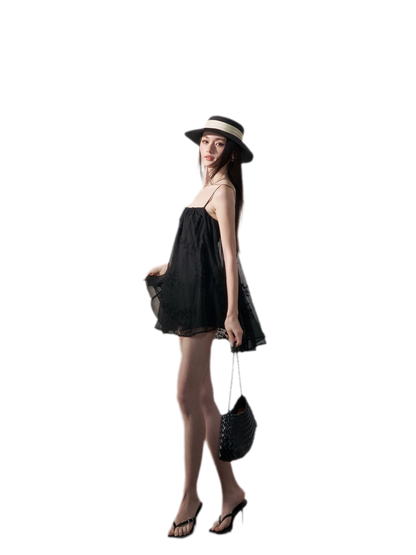 Ruched Tulle Camisole