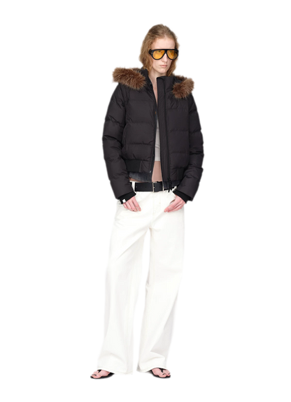 Perlmuttglänzende Steppdaunenjacke