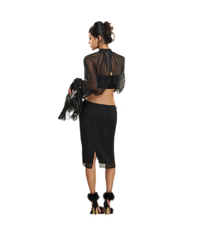 Sheer Velvet Convertible Set