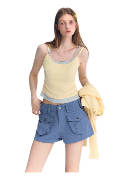 Low-Waist Cargo Shorts