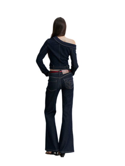 Asymmetric Denim Jacket
